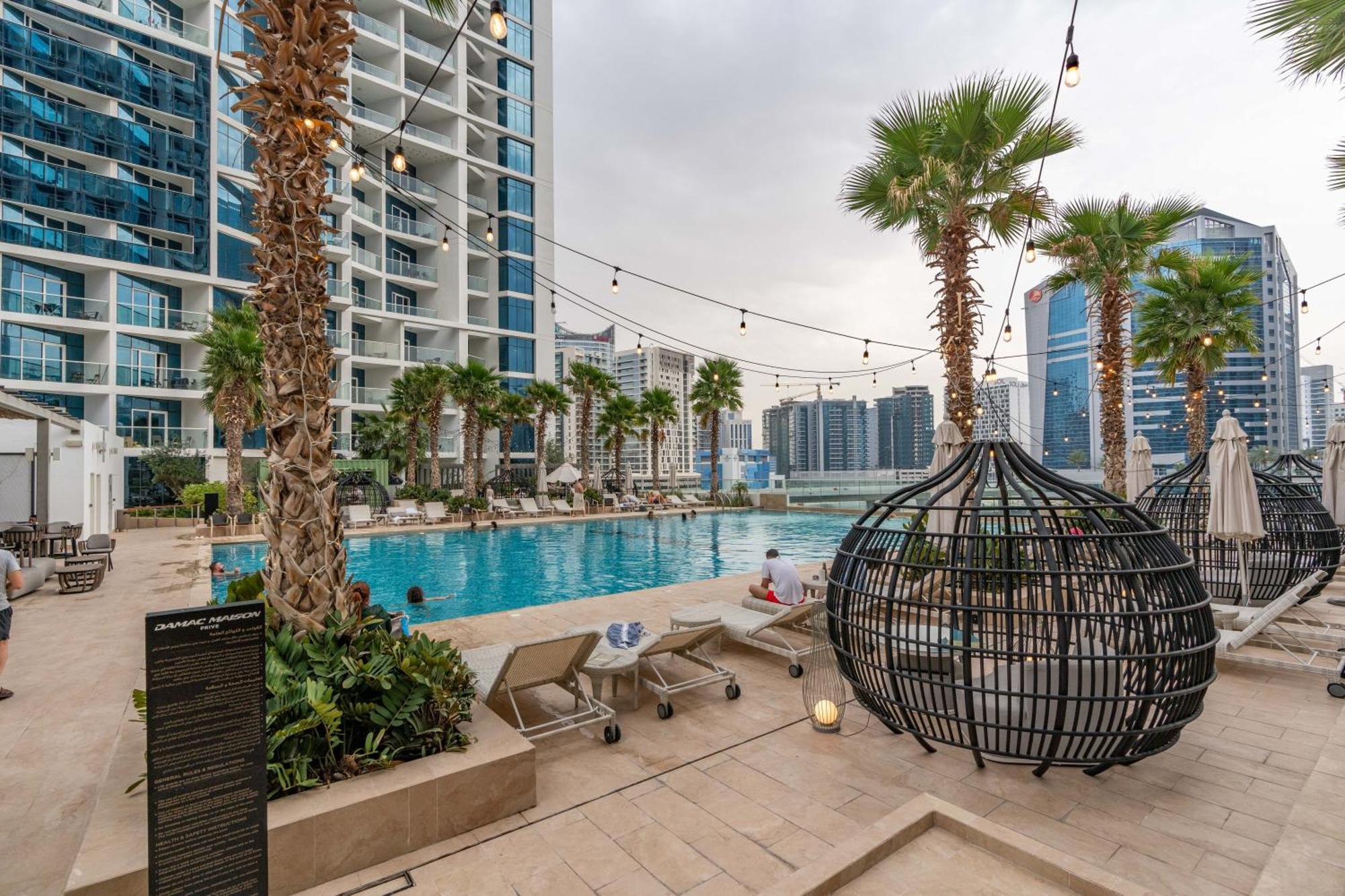 Spacious Luxe Family With Canal & Burj Khalifa View دبي